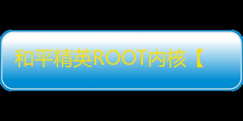 和平精英ROOT内核【天穹内部】外挂